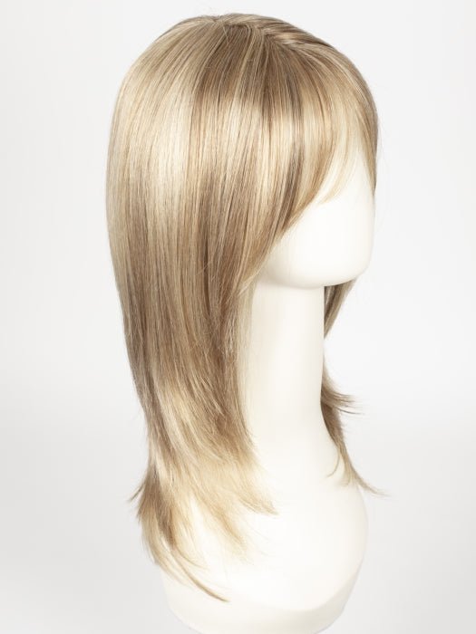 R1621S+ GLAZED SAND | Dark Natural Blonde with Cool Ash Blonde Highlights on Top