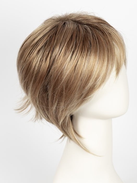 NUTMEG F | Medium Blonde and Honey Brown Base Frosted with Platinum Blonde Highlights