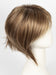 MAPLE-SUGAR-R | Light-Medium Brown Base with Warm Medium Blonde Highlights and Dark Brown Roots