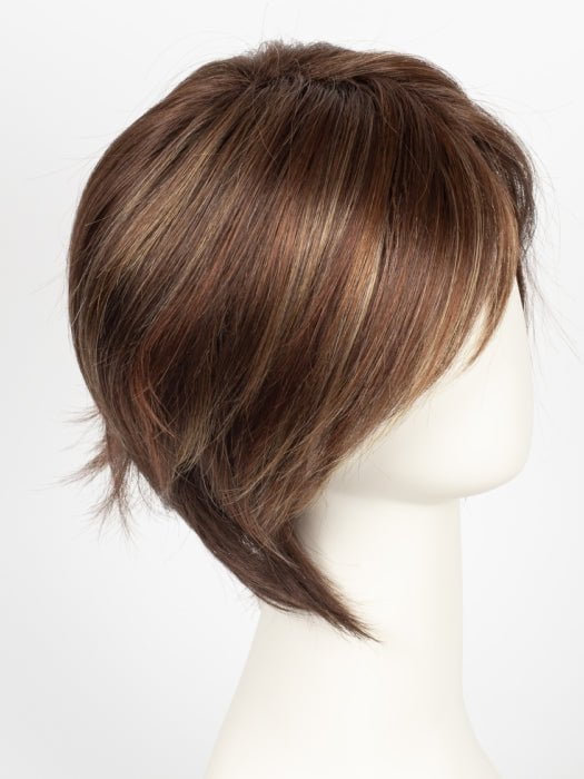 RAZBERRY ICE R | Dark Auburn with Medium Auburn Base with Copper and Strawberry Blonde highlights with Dark Brown roots