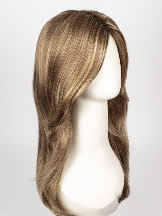 MOCHACCINO-R | Rooted Medium Warm Blonde with Chocolate Undertones and Creamy Blonde Highlights