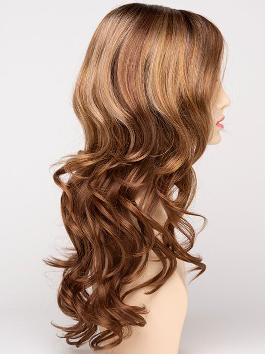 CREAMED COFFEE | Medium Brown roots and base with Cinnamon and Golden Blonde highlights