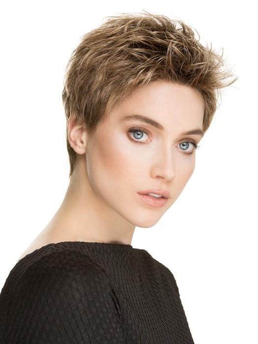 TAB WIG by Ellen Wille in BERNSTEIN MIX | Light Brown Base with Subtle Light Honey Blonde and Light Butterscotch Blonde Highlights	